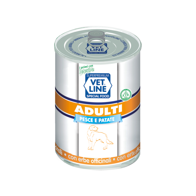Vet Line Adulto Pesce e Patate da 400g