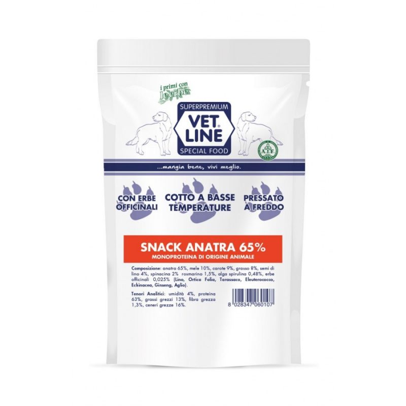 Vet Line Snack Anatra 80g