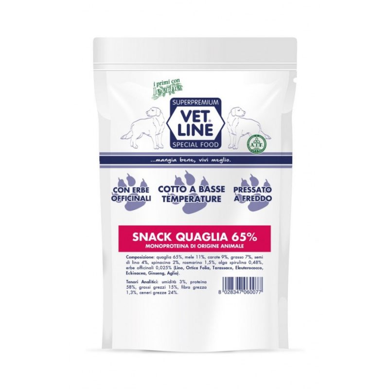 Vet Line Snack Quaglia 80g