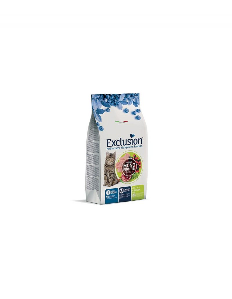Exclusion Mediterraneo Monoprotein Adult All Breeds Pollo per gatti gr. 300