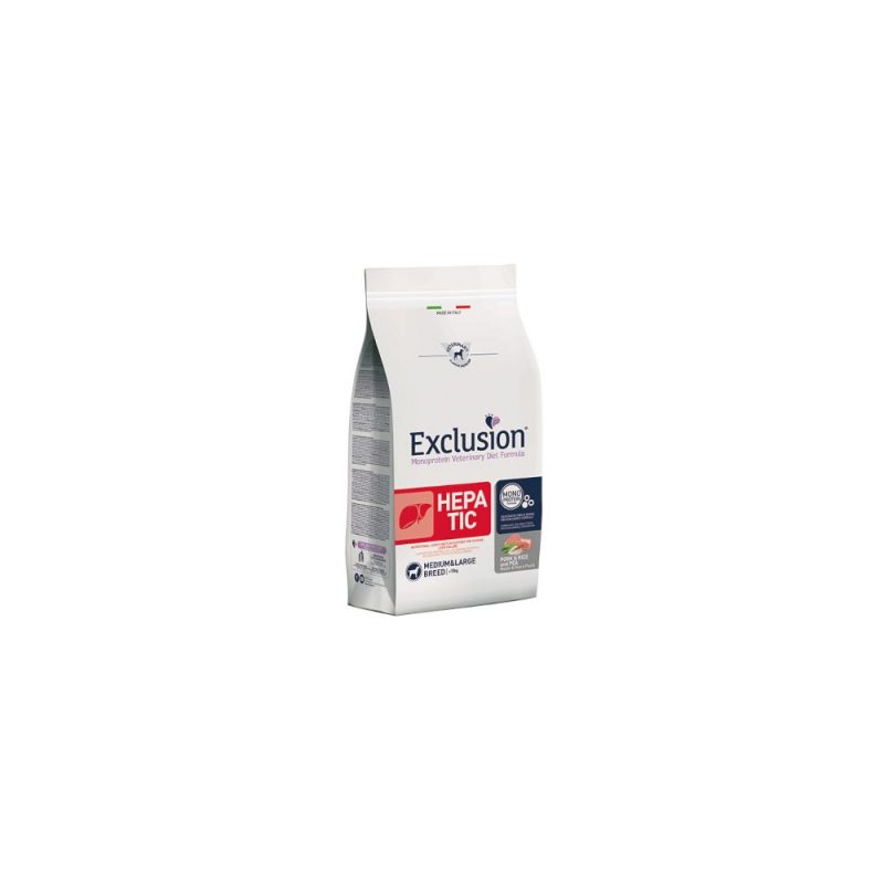 Exclusion Diet Hepatic Adult Medium Large Monoproteico Maiale Riso e Piselli 2 Kg