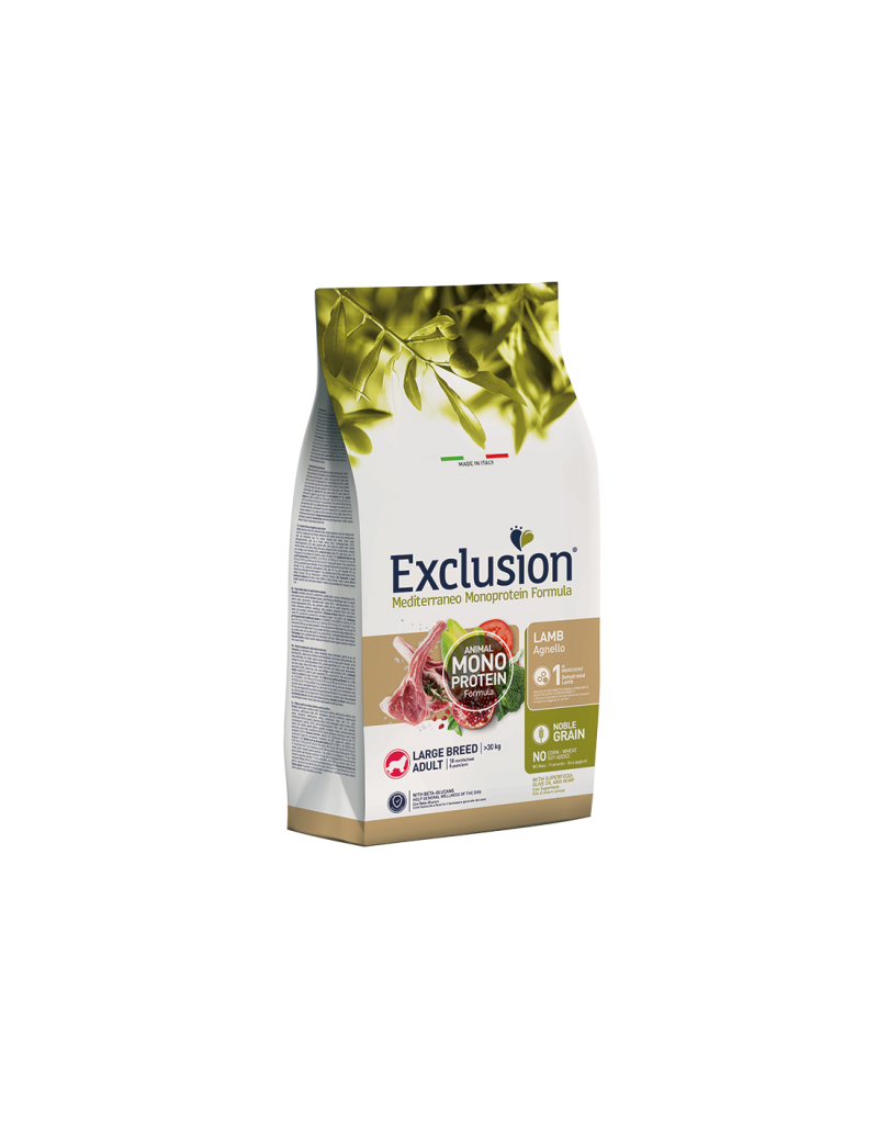 Exclusion Mediterraneo Mono Formula Large Breed Agnello - 12kg