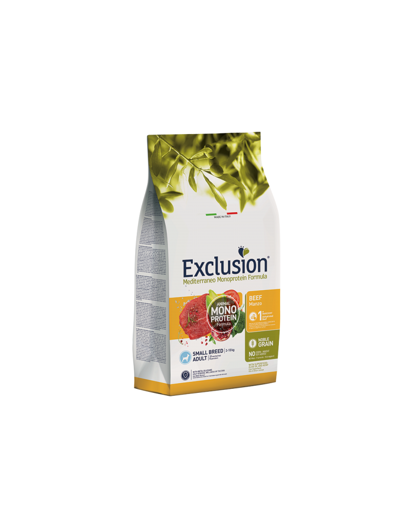 Exclusion Mediterraneo Mono Formula Small Breed Manzo - 500gr