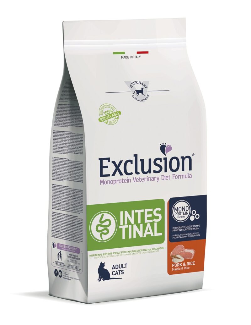 EXCLUSION intestinal Gatto Maiale Riso