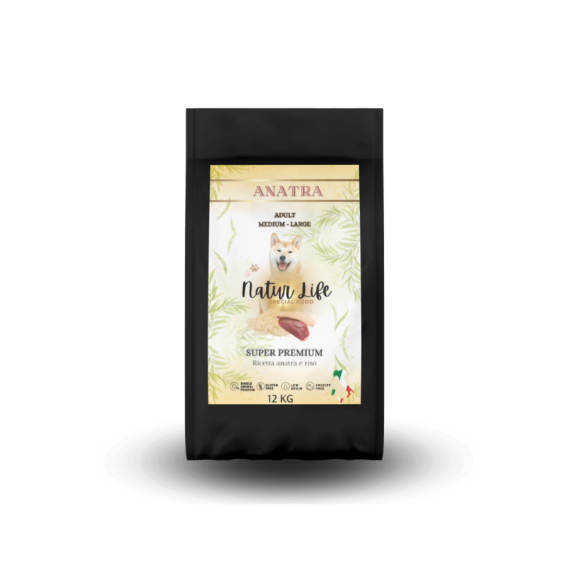 Natur life secco adult anatra e riso
